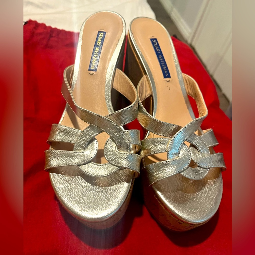 Stuart weitzman wedges- brand new